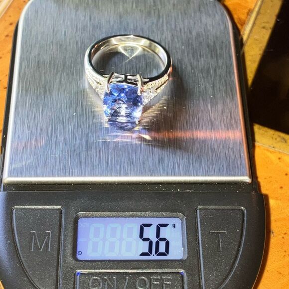 Color Changing Fluorite Tanzanite Sterling Silver Ring Size 10 - Picture 11 of 11